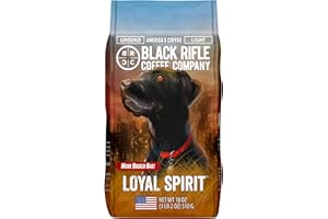 Black Rifle Coffee Company Loyal Spirit, 18oz Bag, Ground Coffee Light Roast - Roasted Blend Made from Arabica Beans - Colombian & Brazilian Beans - Veteran Founded & American Made