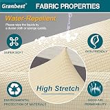 Granbest Premium Water-Repellent 3 Seater Sofa Cover Beige view 3