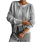 GORGLITTER Women's Cardigan Sweaters Lightweight Button Down Sweater Fall Fashion Clothes 2025