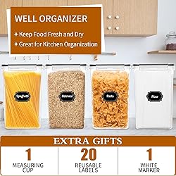 HKJ Chef 4 Pack Extra Large Airtight Food Storage