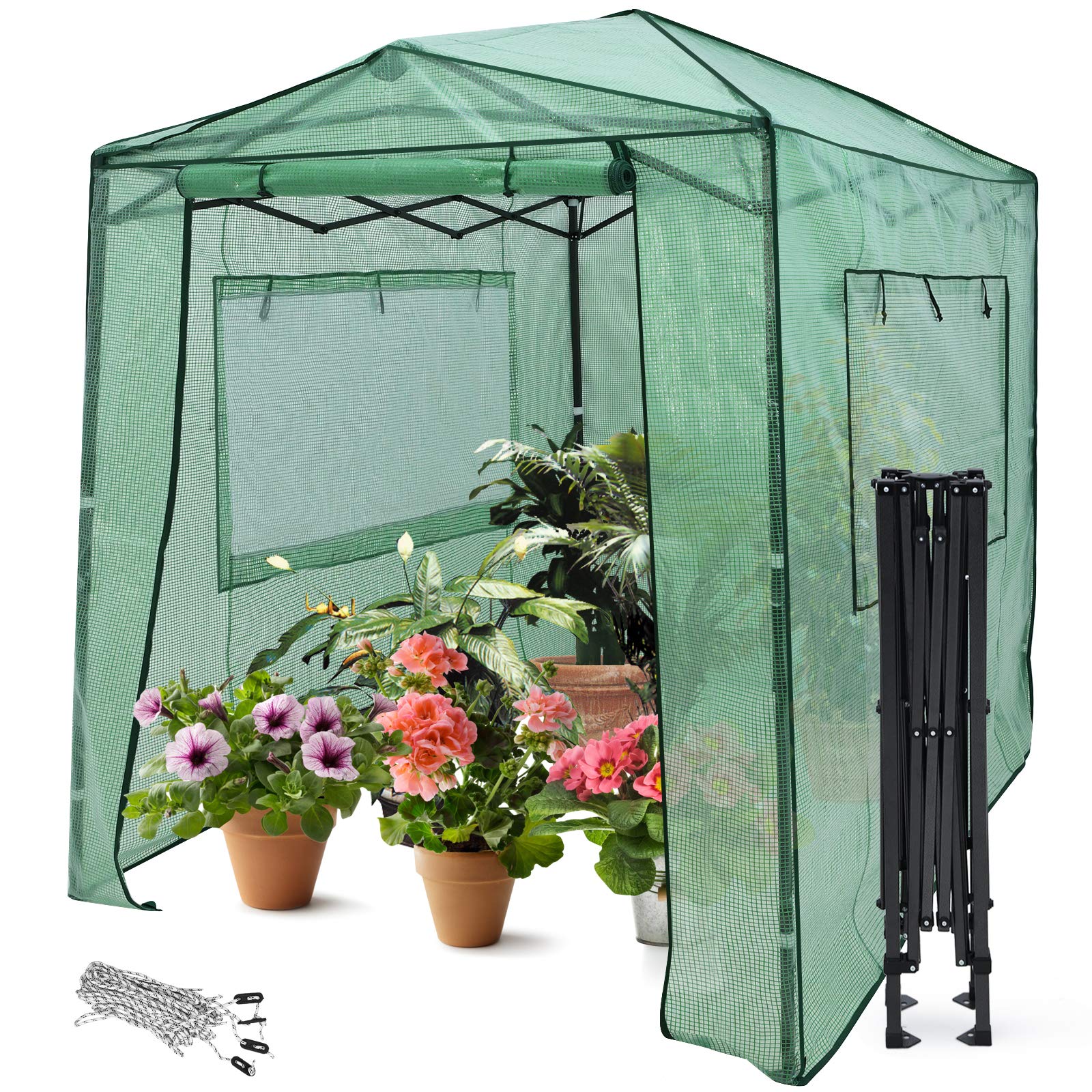 Buy Giantex 8’x6’ Portable Greenhouse, Steel Pop up Greenhouse Tent