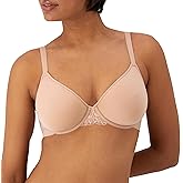 Bali Women's Breathe Modal T-Shirt Bra, Breathable Lightweight Underwire Bra, Convertible Straps