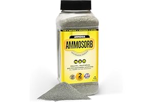 AmmoSorb – Natural Ammonia Odor Elimination Deodorizer Granules: 2 lb. – Powerful Odor Eliminator for Strong Odor – Works as Cat Litter Deodorizer, Carpet Deodorizer, and Room Deodorizers for Home