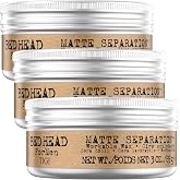 TIGI Bed Head Hair Wax for Men, Matte Separation 3-Pack &ndash; Workable Strong Hold, Anti-Humidity, Travel-Friendly Hair Products for Men, 3 Oz Ea