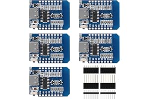 ACEIRMC 5pcs ESP8266 ESP-12 ESP-12F NodeMcu Mini Module for WeMos Lua 4M Bytes WLAN WiFi Internet Development Board Base on E