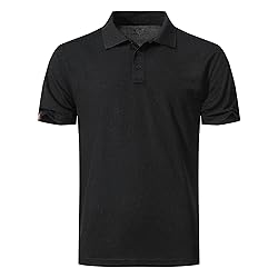 KAOKLRNI Men's Quick-Dry Active Polo Shirts Short