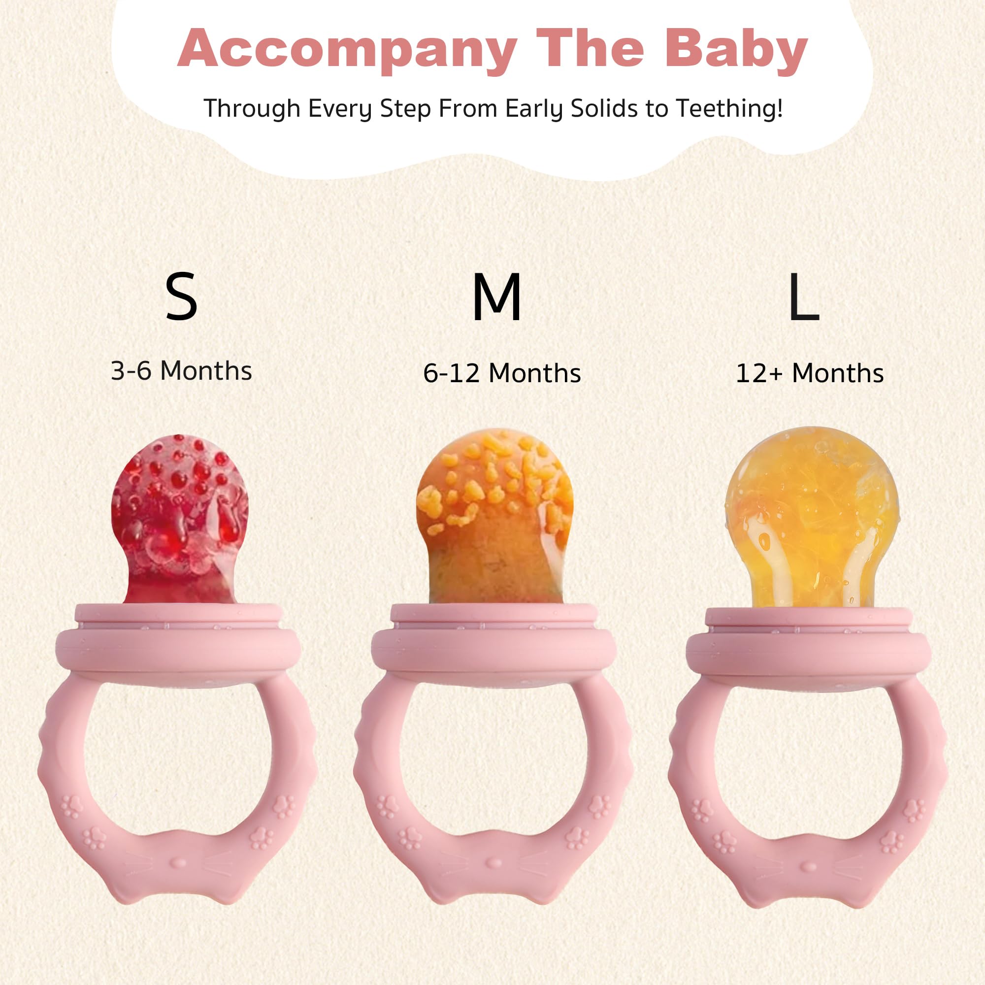 Fruchtsauger Baby | Fruchtsauger Baby ab 6 monate | SchnullerAufbewahrungsbehälter für Babynahrung Muttermilch Eiswürfel (Blue) 5
