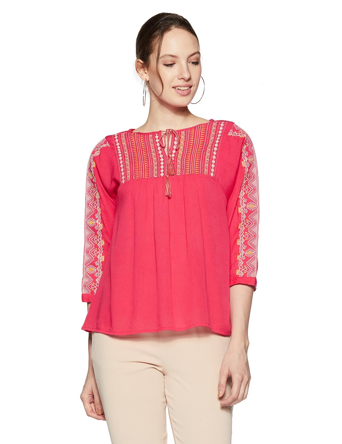 dj&c by fbb women's plain regular fit vest top