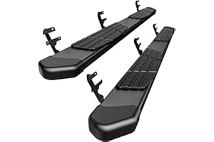 YITAMOTOR 6 Inch Running Boards Side Steps Compatible with 2015-2026 Ford F150 SuperCrew Cab, 2017-2024 F250 F350 Crew Cab - Textured Black Step Rails Nerf Bars