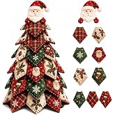 Atallit 2026 New 3D DIY Quilted Christmas Tree Kit Patchwork Craft Set | Upgrade Handmade Christmas Patchwork Fabric Diy Decor Kit, Creative DIY Gift for Adults Beginners and Craft Lovers