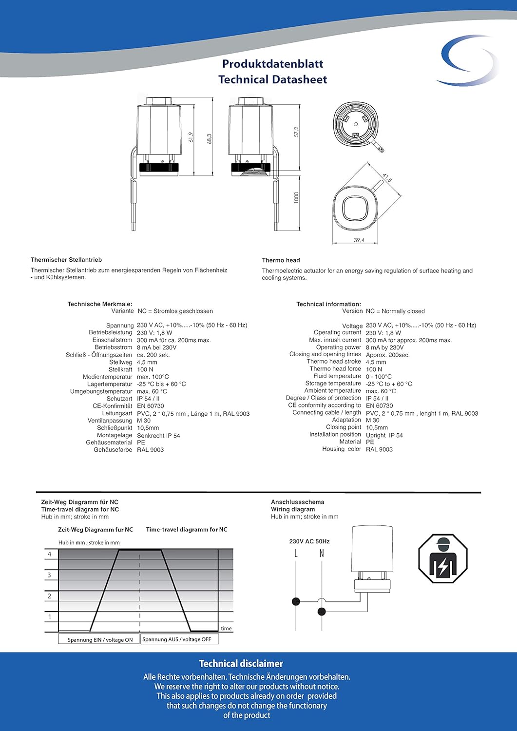 Salus Thermal actuator for energy-saving rules of surface heating - and cooling systems - Image 4