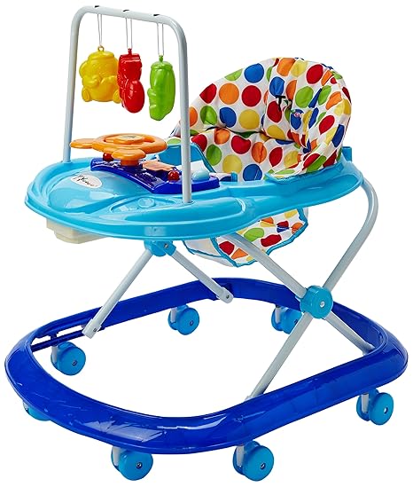 blue car baby walker