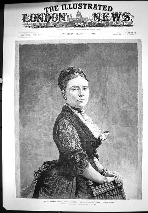 Amazon 新しいドイツの皇后のビクトリア女王のプロシアの第一王女 G B 18 の旧式な印刷物 アートフレーム ポスター オンライン通販