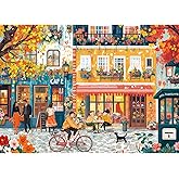 Chalzidar Jigsaw Puzzles for Adults 1000 Pieces, Interlock Perfectly Letter on Back No Dust, Home Decor Birthday Party Gift Toy for Men Women Elders Seniors, 1:1 Poster-Romantic Time