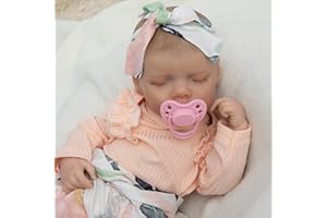 FANCCI Reborn Baby Dolls Sleeping, 18 Inch Realistic Baby Doll Full Vinyl Lifelike Baby Dolls, Real Life Baby Dolls Birthday Toys for Kids Age 3+