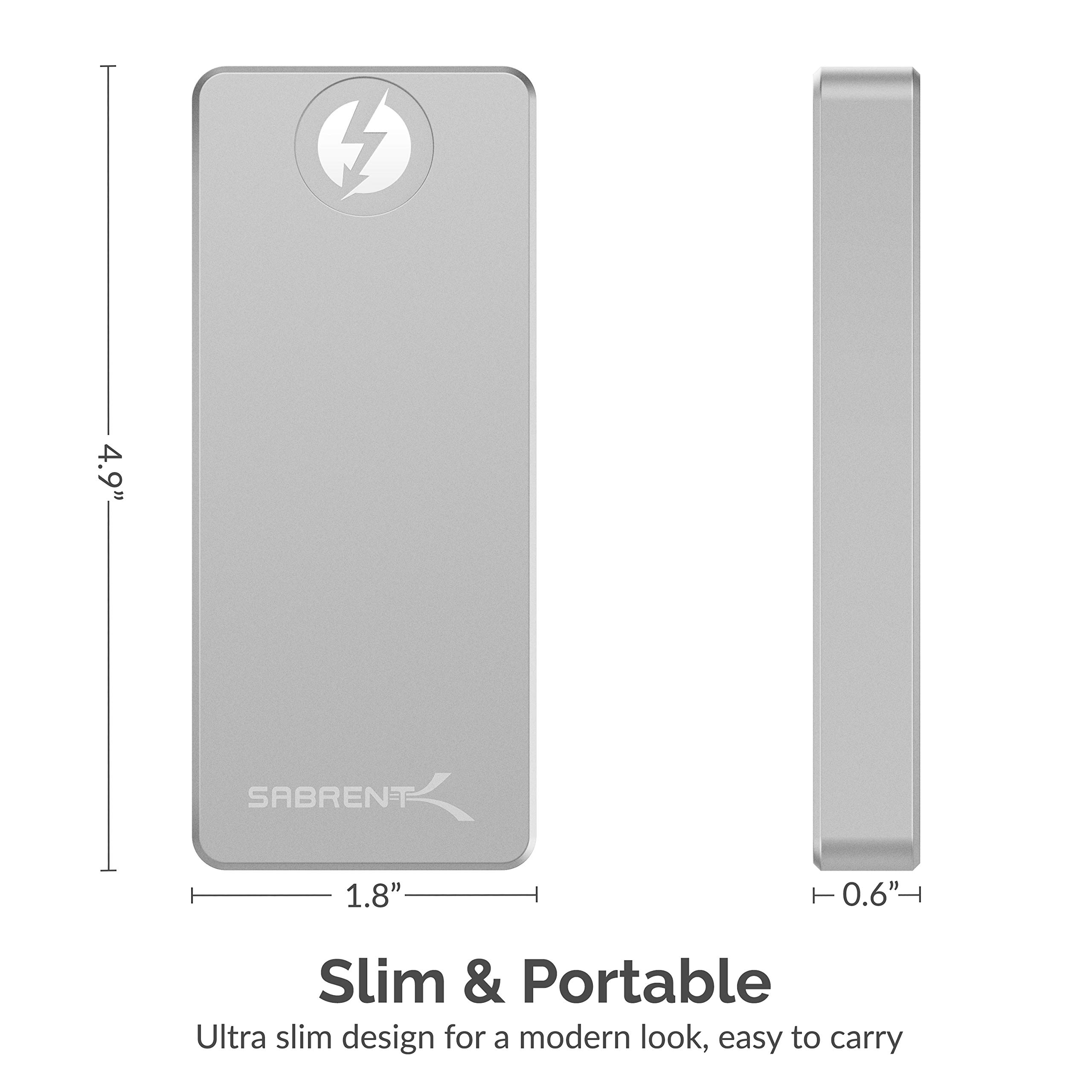 SABRENT Rocket XTRM 2TB Thunderbolt 3 External SSD (Up to 2400MBs/2400MBs R/W) (SB-XTRM-2TB)