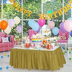DecorRack 6 Table Skirts, 29 in x 14 ft Each, Multi