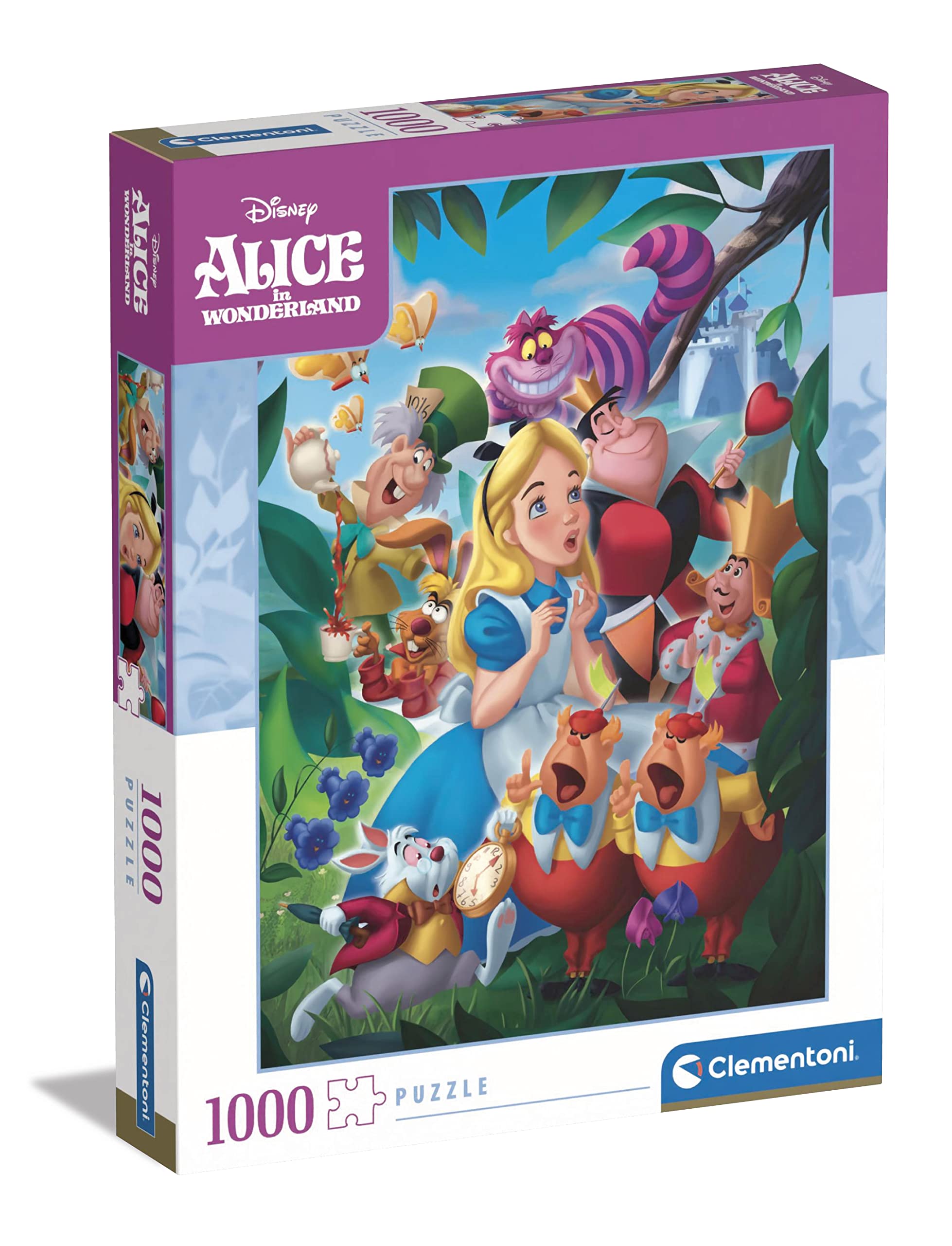 Clementoni - 39673 - Puzzle - Disney Alice In Wonderland - 1000 Pieces - Adult Puzzle, Made In Italy