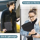ZYB 15.6 Inch Laptop Sleeve Shockproof Waterproof Case with Accessory Bag Dark view 6