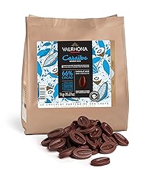 Valrhona Dark French Chocolate Discs for Baking