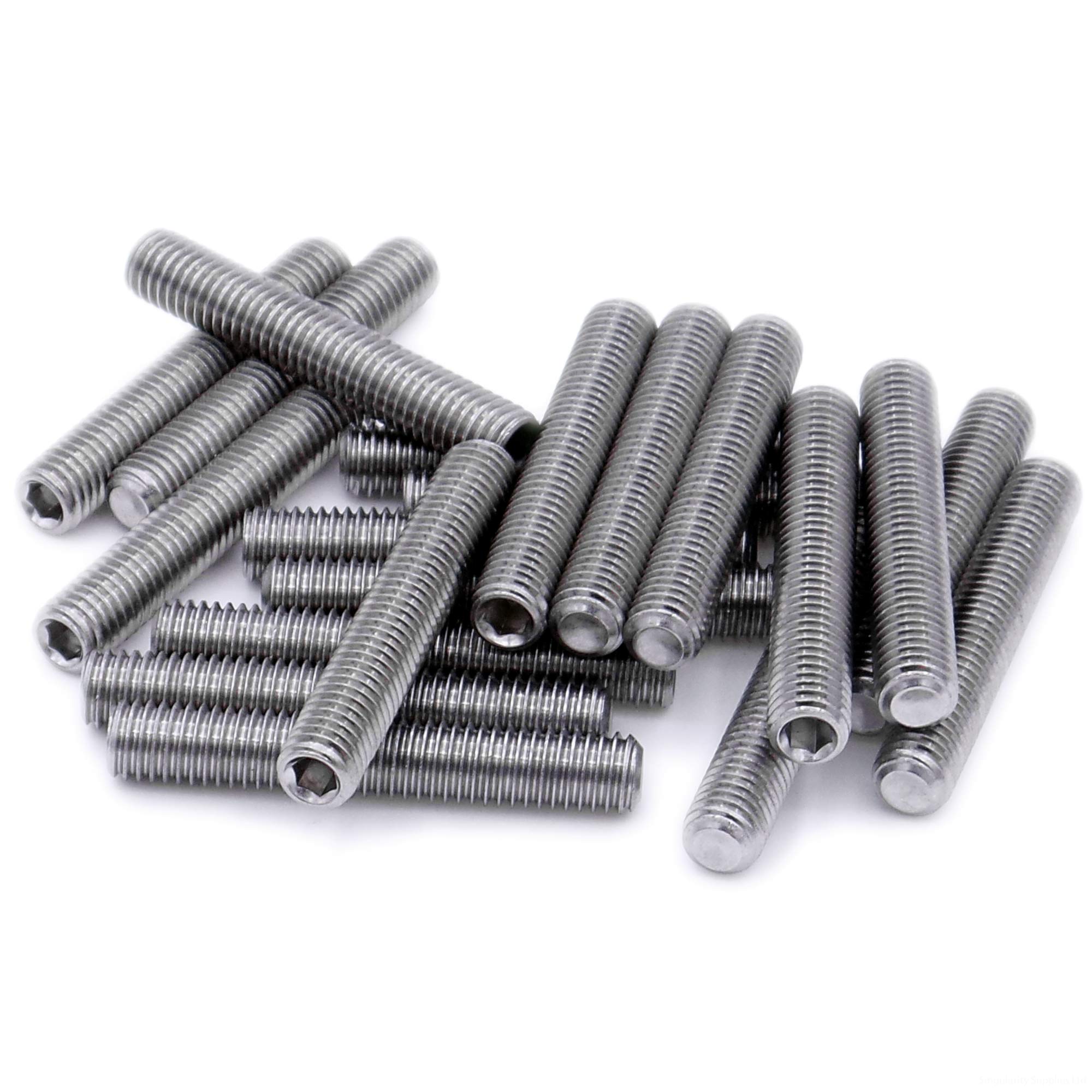 M4 (4mm x 8mm) Hex Socket Grub Screw (Cup Point) - Stainless Steel (A2) (Pack of 20) โ image 1