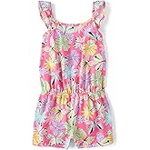 The Children's Place girls Casual Sleeveless Shorts Romper