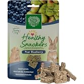 Small Pet Select Healthy Snacker, Pear &amp; Blueberry, Rabbits, 2 oz | Made with Real Fruit, Veggies &amp; Timothy Hay, Hand-Packed, For Guinea Pigs, Bunnies &amp; Other Small Pets
