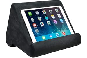 Ontel Pillow Pad Ultra Multi-Angle Soft Tablet Stand, Gray - Comfortable Angled Viewing for iPad, Tablets, Kindle, Smartphone