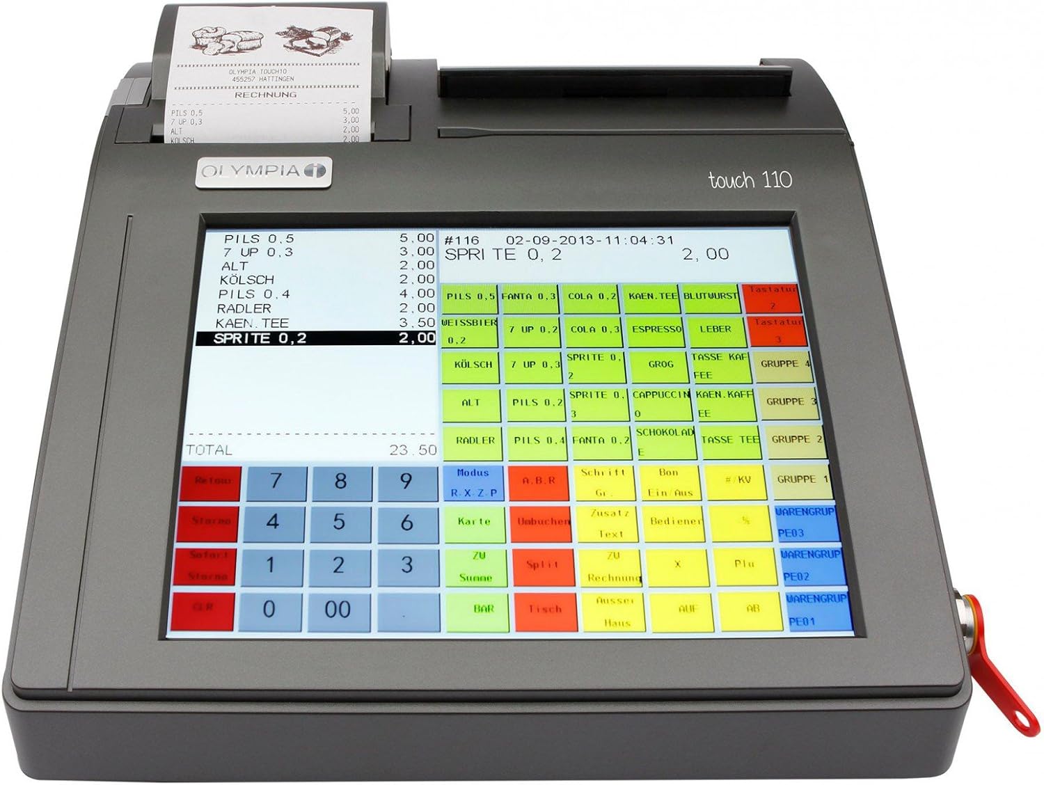 Olympia Touch 110 - Caja registradora de pantallas táctiles: Amazon.es: Oficina y papelería