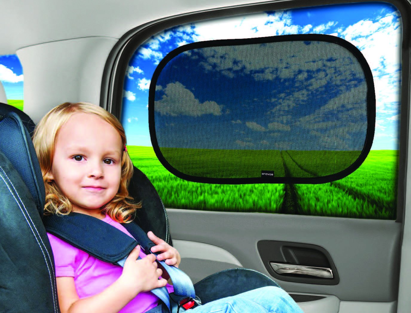 Baby Car Shades for Side Window 2 Pack Sun Enovoe Car Window Shade