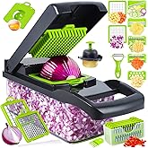 Vegetable Chopper, Pro Onion Chopper, 14 in 1Multifunctional Food Chopper, Kitchen Vegetable Slicer Dicer Cutter,Veggie Chopp