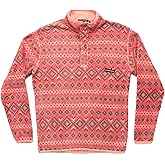 Southern Marsh Pisgah Aztec Pullover Washed Red X-Large