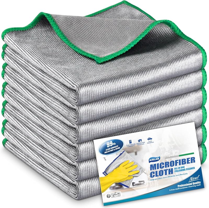 Airlab 6x Magic Glass Cleaning Cloth Double-Sided Microfiber 30x30 cm
