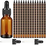 Tanlade 200 Pack 15ml Dark Dropper Bottles 1/2 oz