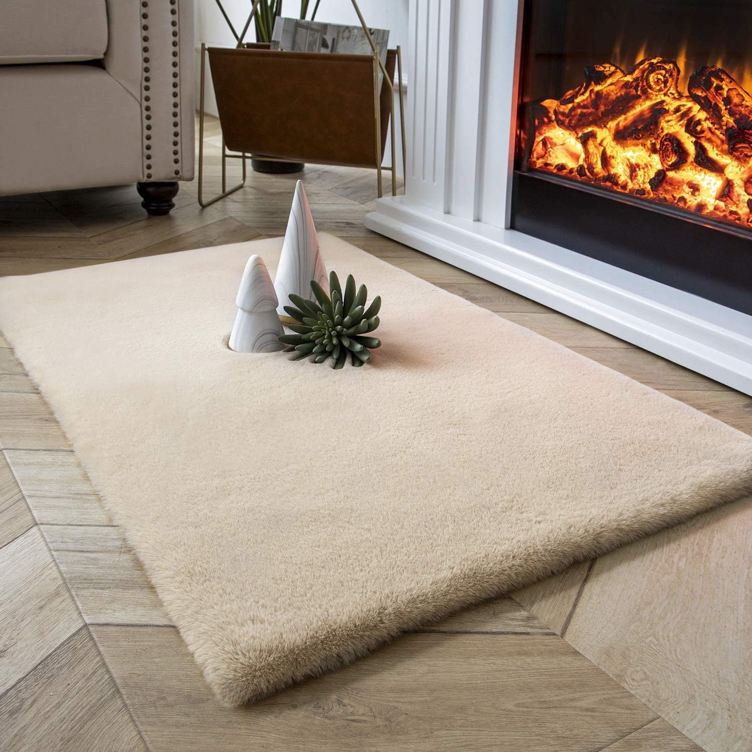 MENGH Small Area Rugs 160x200cm, Think Rugs, Anti Slip Hardwearing