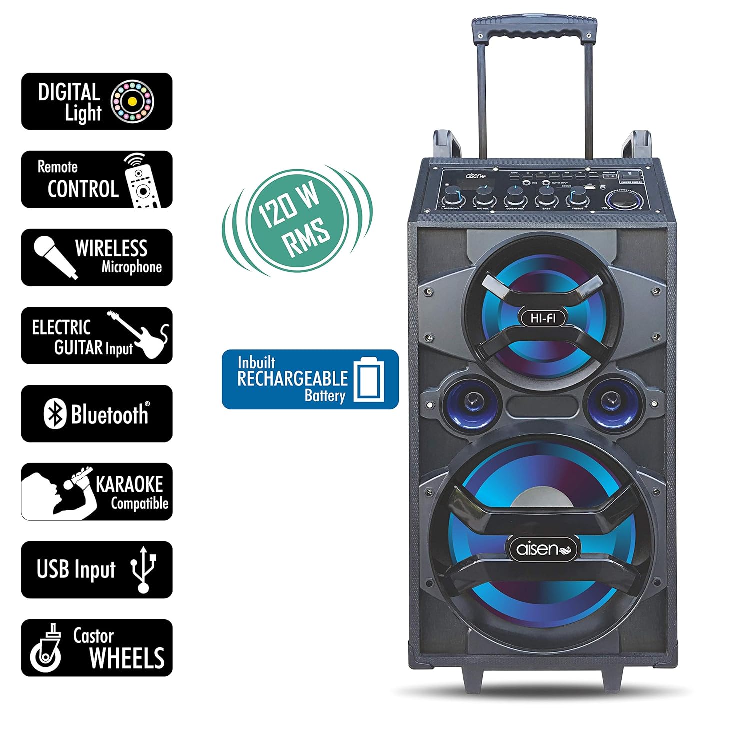 aisen portable hi fi music system