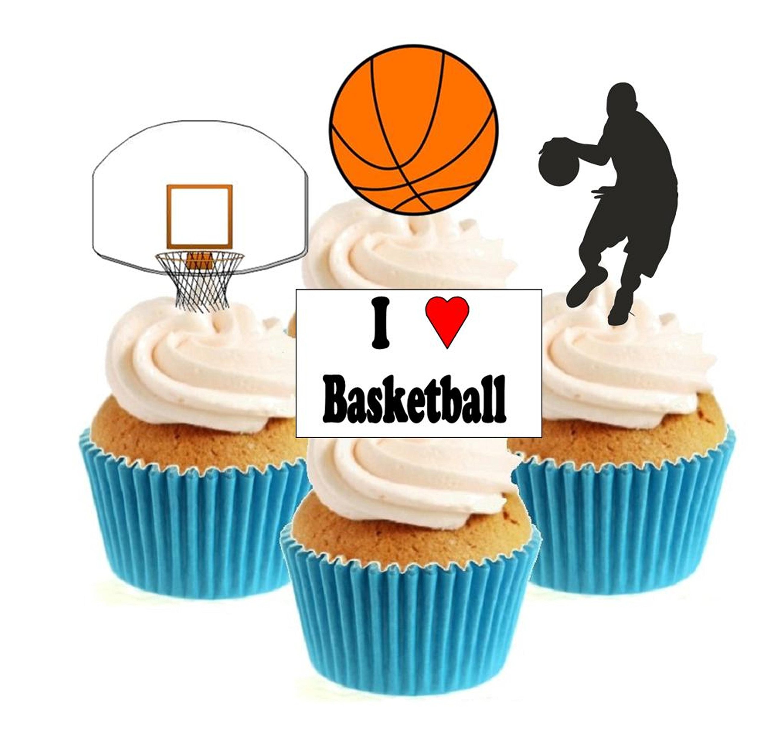 Buy Sprinkles & Toppers Ltd Basketball Collection Edible Stand Up Wafer