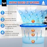 Nyxi Dehumidifier Set 24 x 500ml Interior Moisture Absorbers White view 2