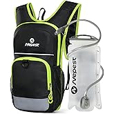 Nepest Kids Hydration Backpack, Mini Water Backpack with 1.5L Water Bladder for Hiking Cycling Running