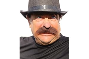 City Costume Wigs Brown Mustache - Walrus Style Fake Mustache - Self Adhesive Mustache