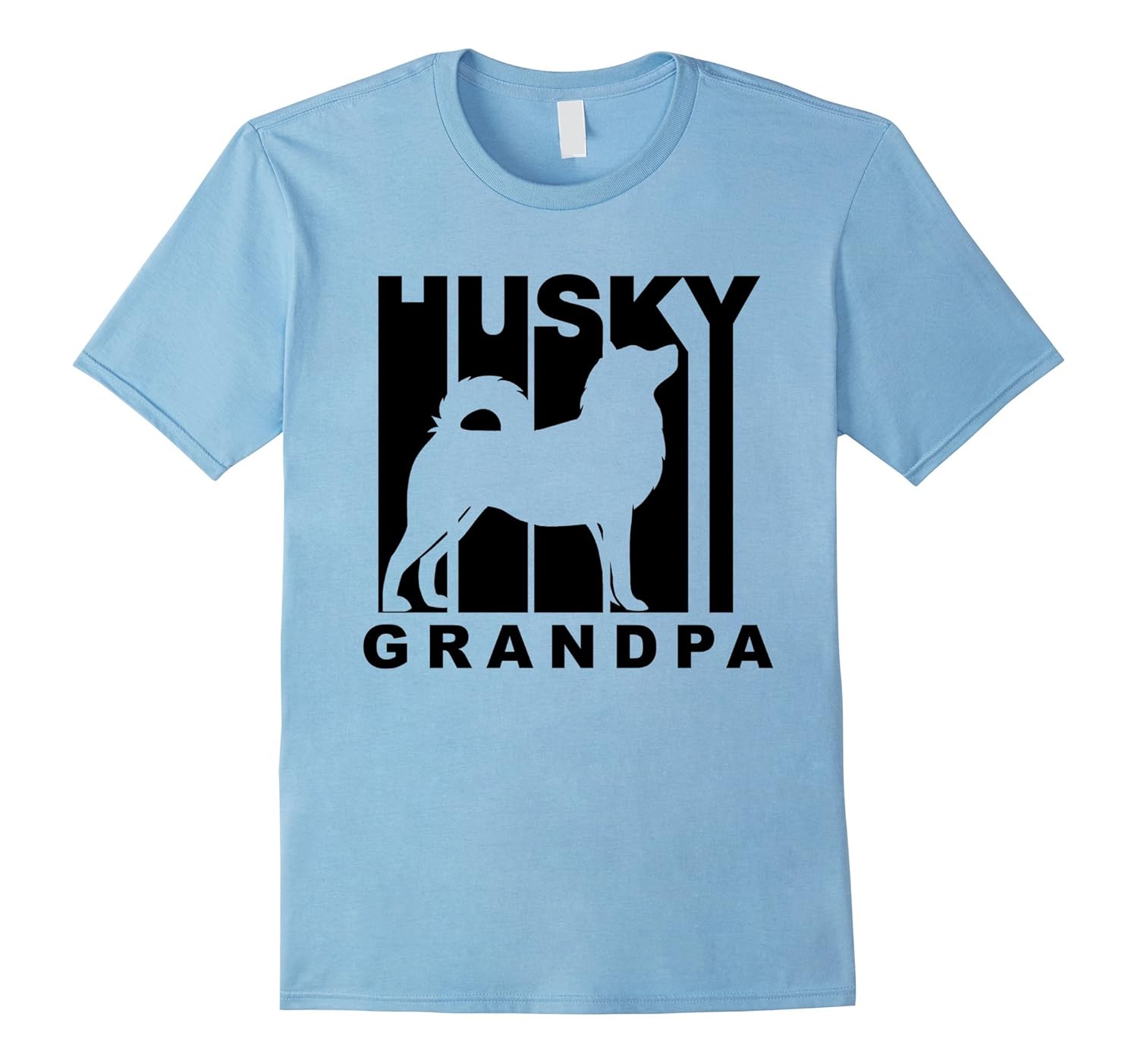 Mens Retro Style Husky Grandpa Dog Grandparent TShirtArt Artvinatee