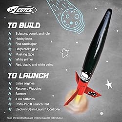 Estes 0651 Der Red Max Rocket-Building