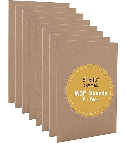 Amazon.com: DARENYI A4 MDF Wood Boards for Crafts 2mm Medium