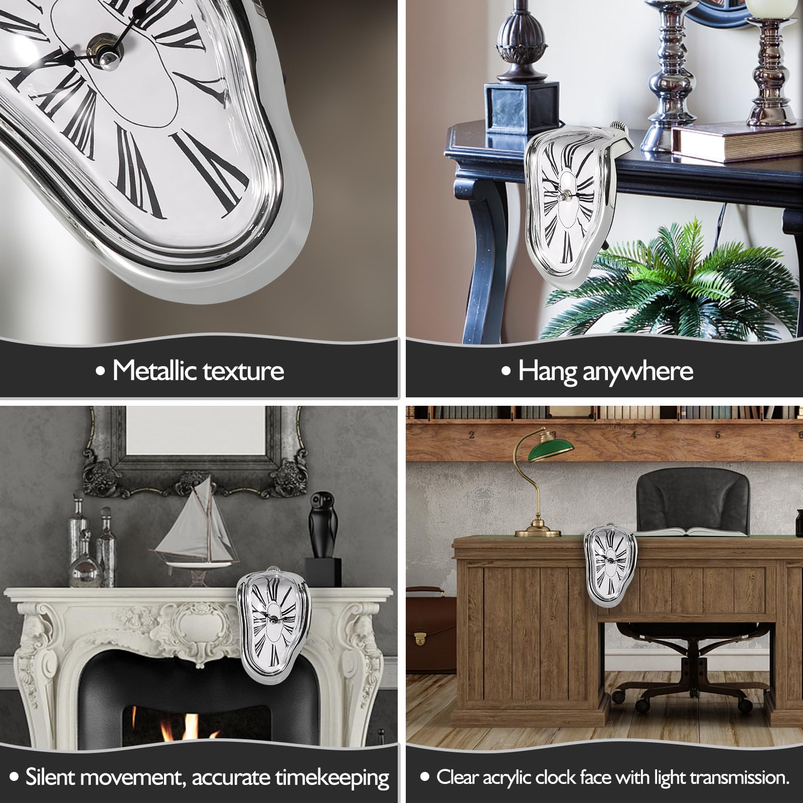 Mua Melting Clock, Salvador Dali Clock,Melted Clock Alice in Wonderland ...