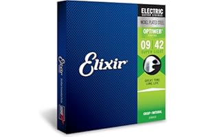 Elixir Strings 19002 Electric Guitar With Optiweb Coating, Super Light (.009-.042)