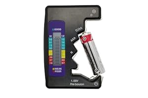 Digital Battery Tester, Battery Checker, Universal Battery Tester, AA, AAA, N, C, D, 9V, 1.5V, Voltage Tester, MALTD.