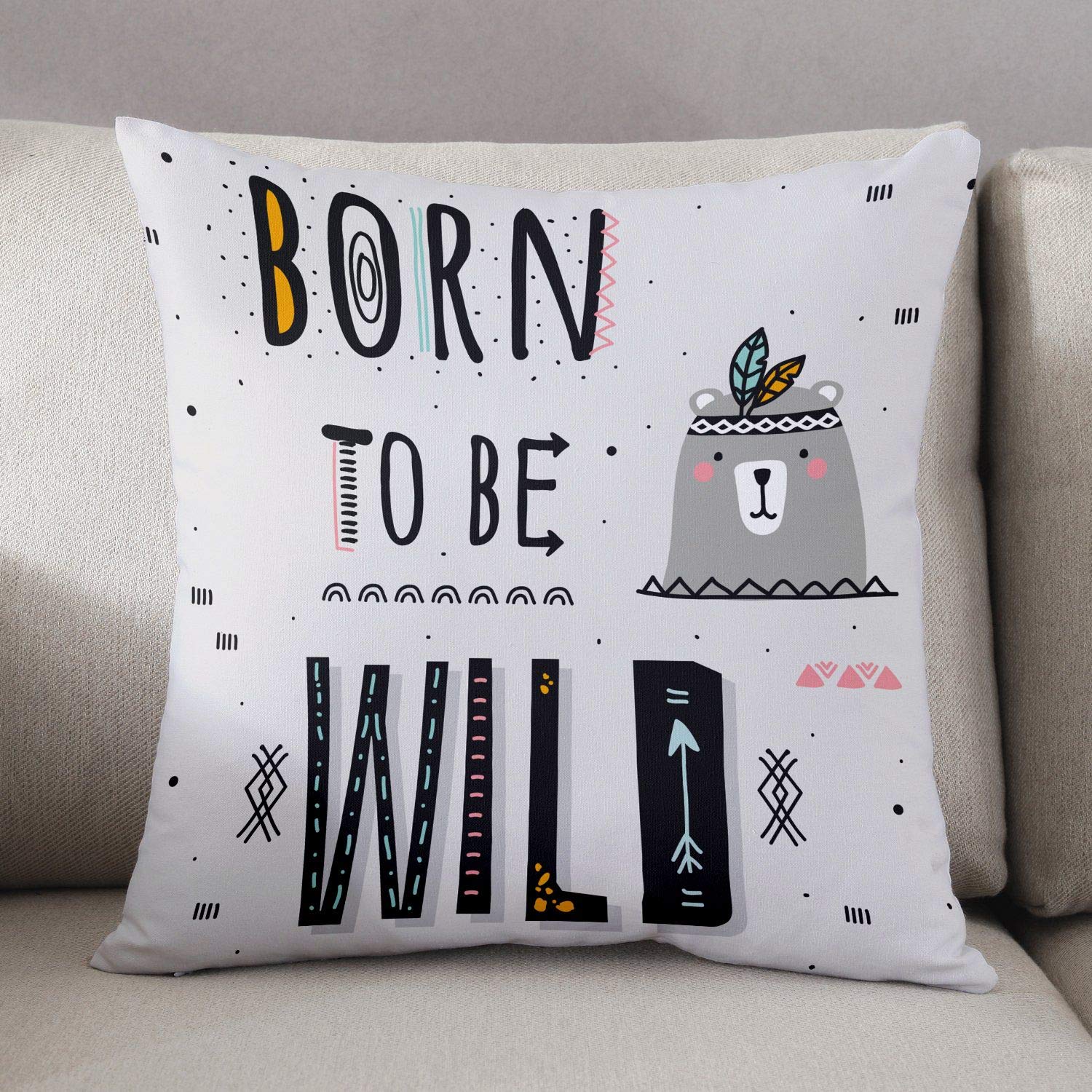 Bonamaison Decorative Cushion Cover, Multicolor, 45 x 45 cm