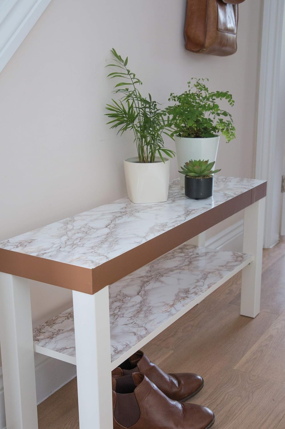 d-c-fix vinyl wrap Cortes brown marble effect 67,5 cm x 2 m, sticky back plastic roll for furniture kitchen & cupboards - Image 4