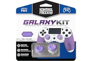 KontrolFreek FPS Freek Galaxy Performance Kit for PlayStation 4 Controller (PS4) | Includes Performance Thumbsticks and Performance Grips | Purple