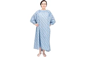 3 Pack - 10XL Hospital Hospital Gown with Tie Back Oversized Bariatric Hospital Gown Washable Patient Robe Big Size Hospital 